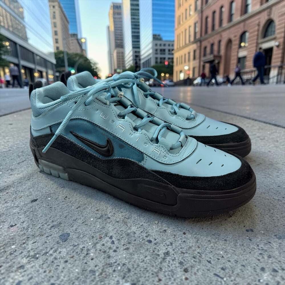 Nike SB Air Max Ishod Wair Denim Turquoise Black Sneakers HF7812-400